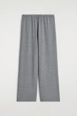 FLUID JERSEY WIDE-LEG PANTS