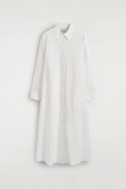 FLUID MIDI SHIRT DRESS