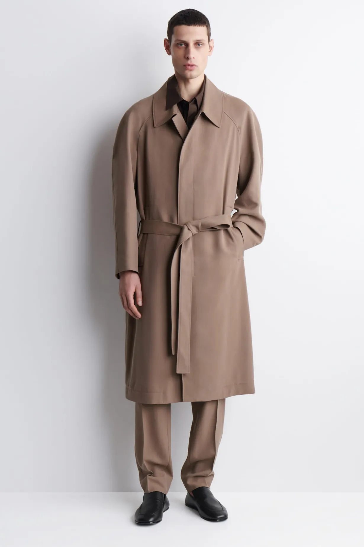 FLUID TWILL CAR COAT