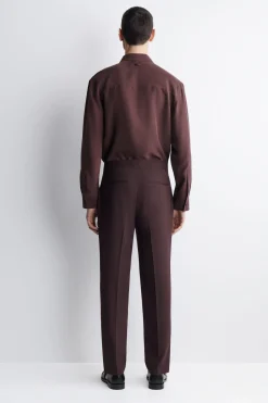 FLUID WOOL SLIM-FIT PANTS