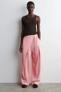 FLUID WRAP-FRONT PANTS