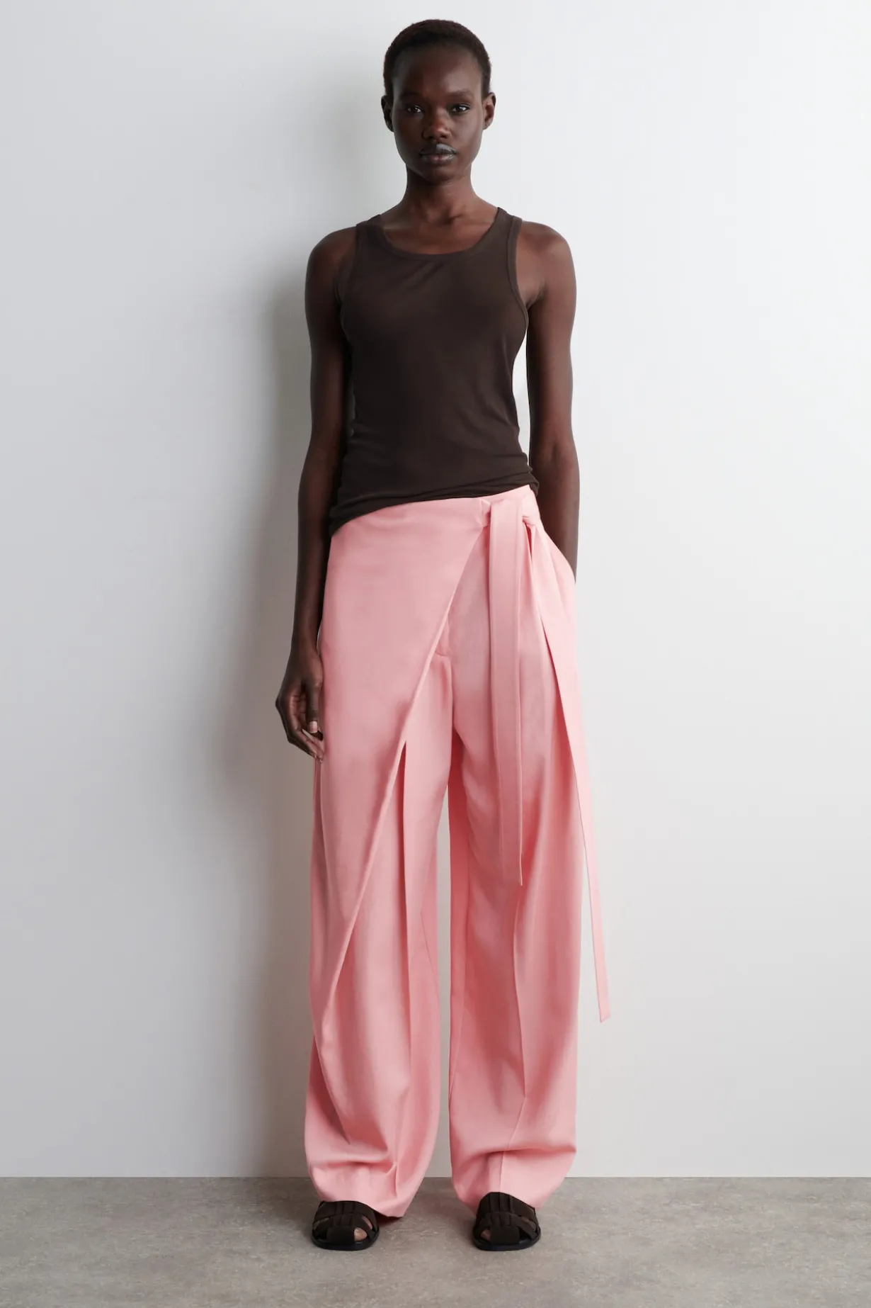 FLUID WRAP-FRONT PANTS
