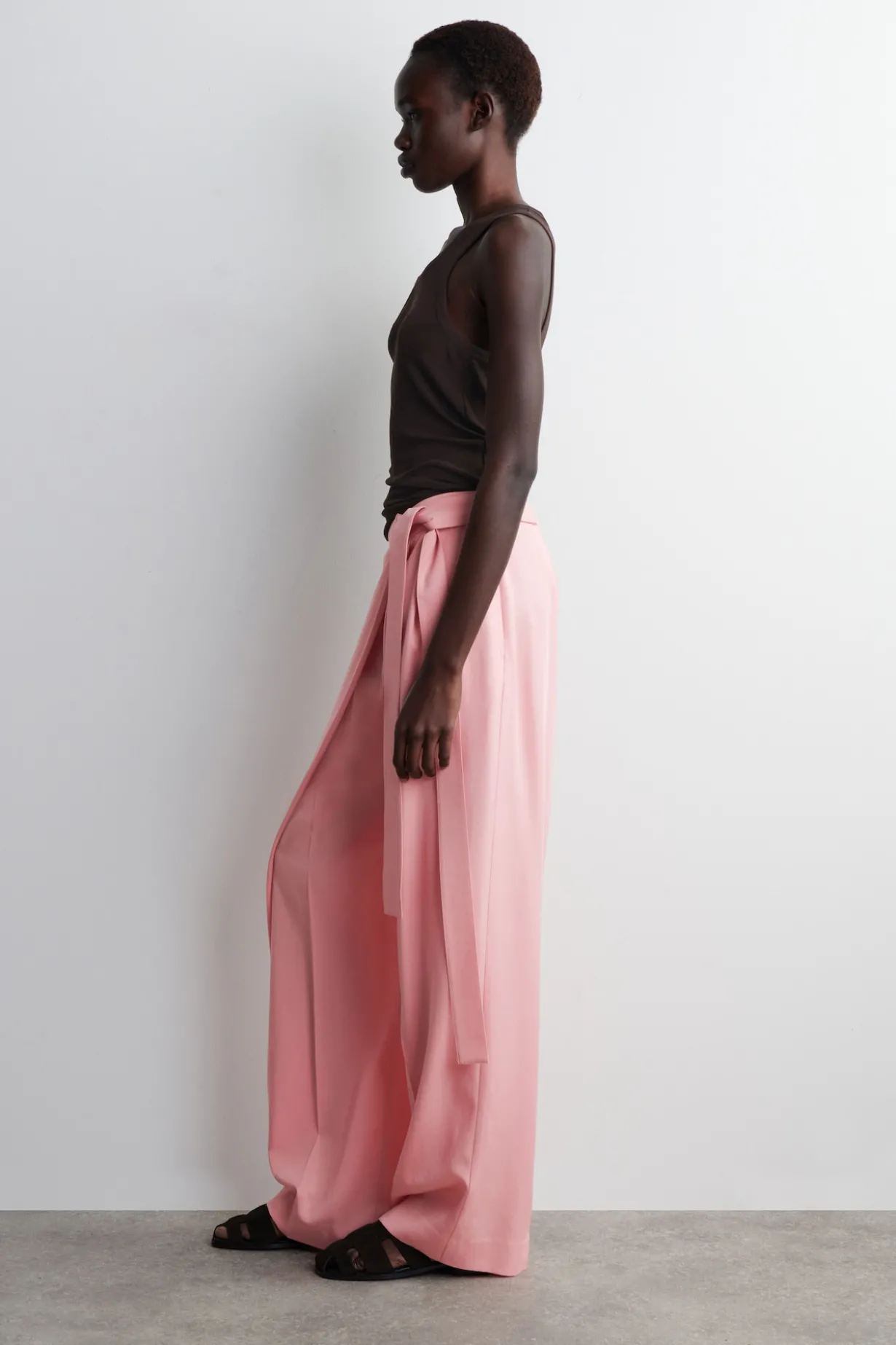FLUID WRAP-FRONT PANTS