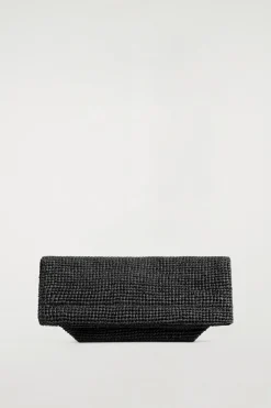 FOLDED CLUTCH BAG - STRAW