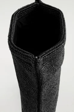 FOLDED CLUTCH BAG - STRAW