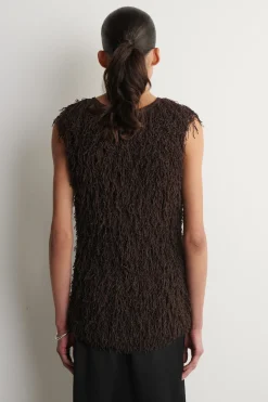 FRINGED KNITTED TOP