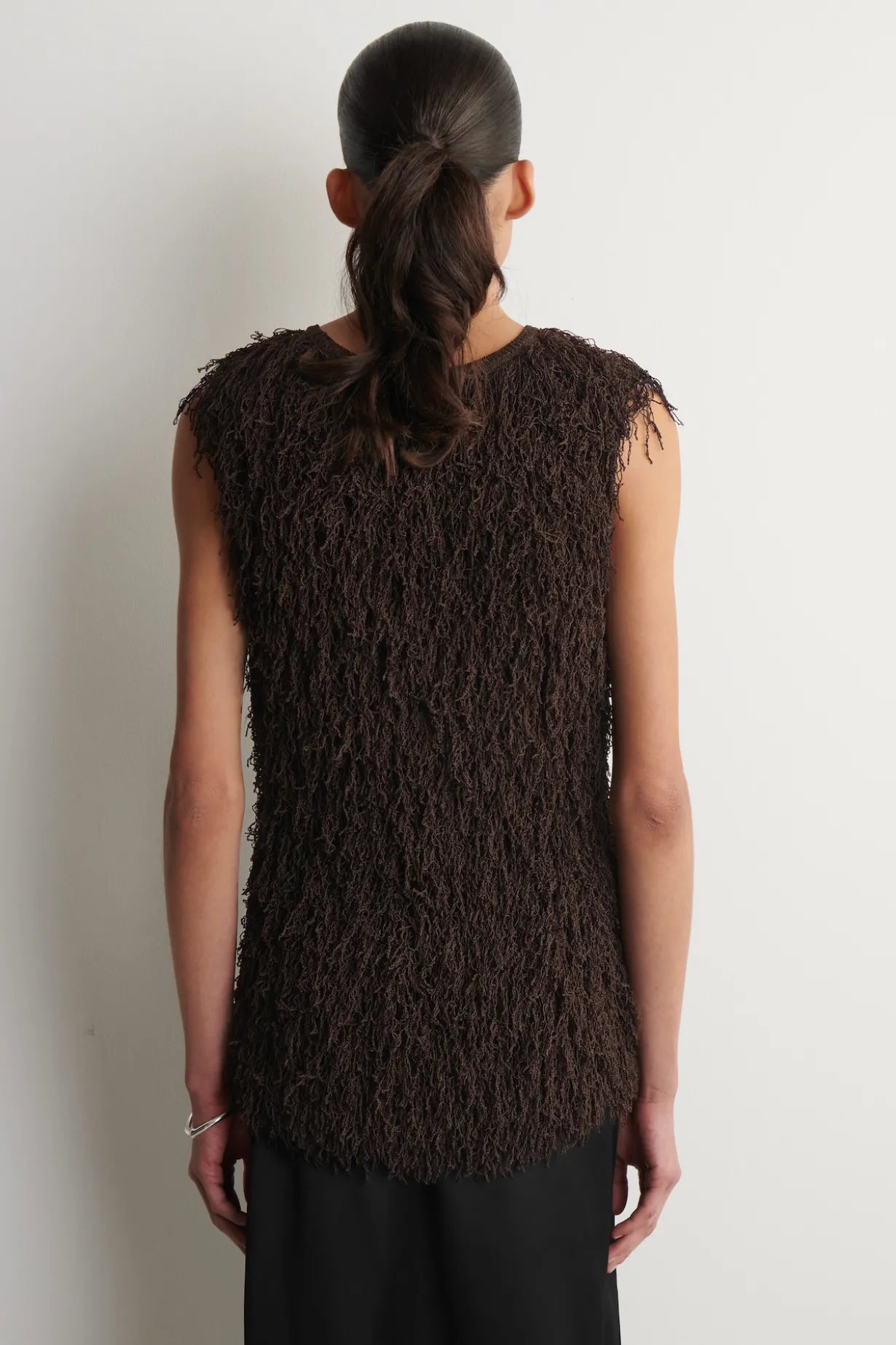 FRINGED KNITTED TOP