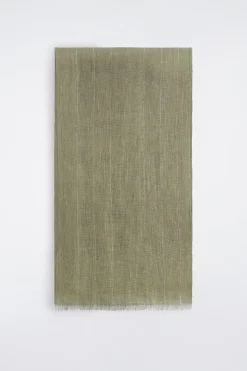 FRINGED LINEN SCARF