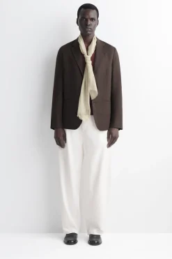 FRINGED LINEN SCARF