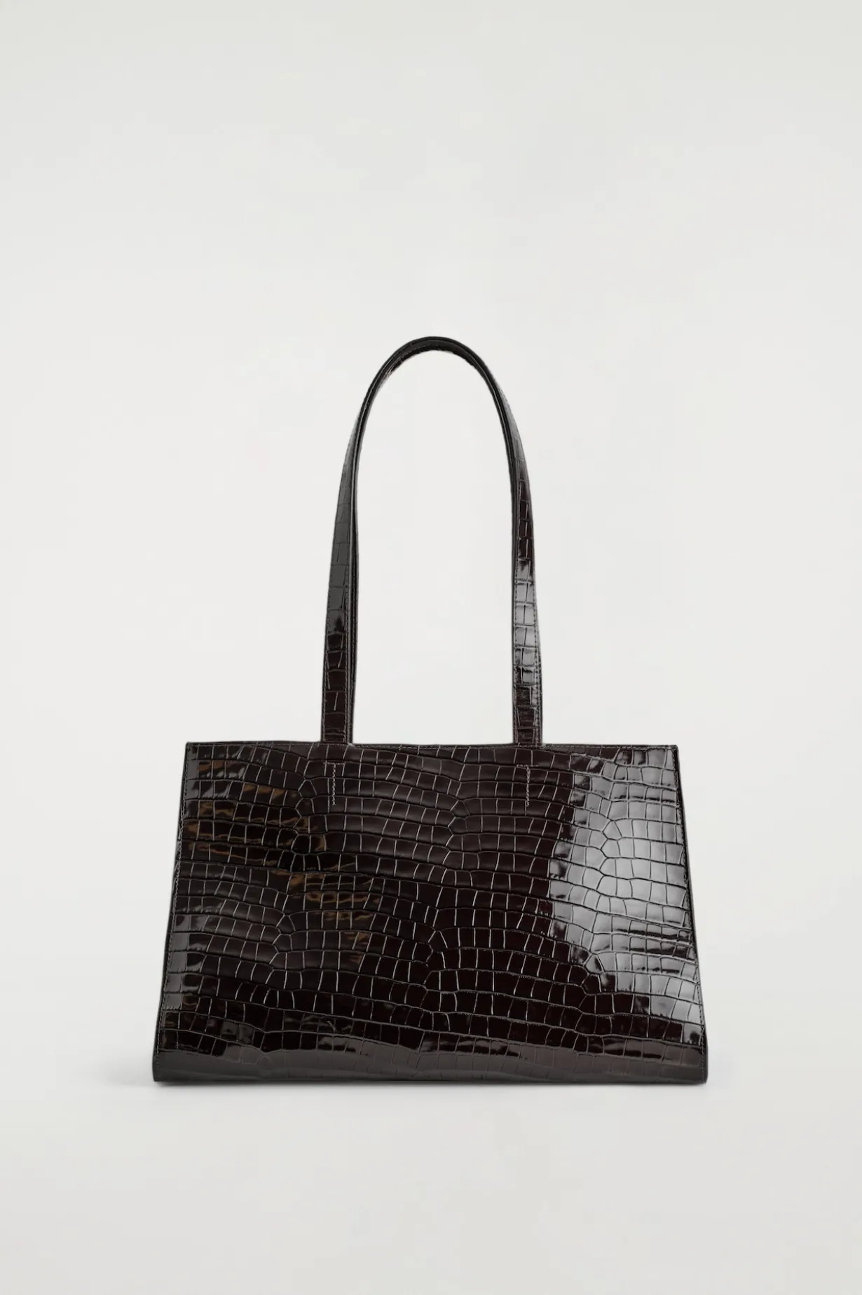 GALLERY TOTE BAG - CROC-EFFECT LEATHER