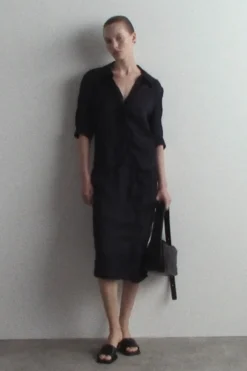 GATHERED CRINKLED SHIRT