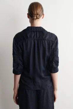 GATHERED CRINKLED SHIRT