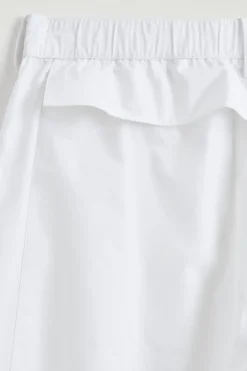 GATHERED PANELLED COTTON PANTS