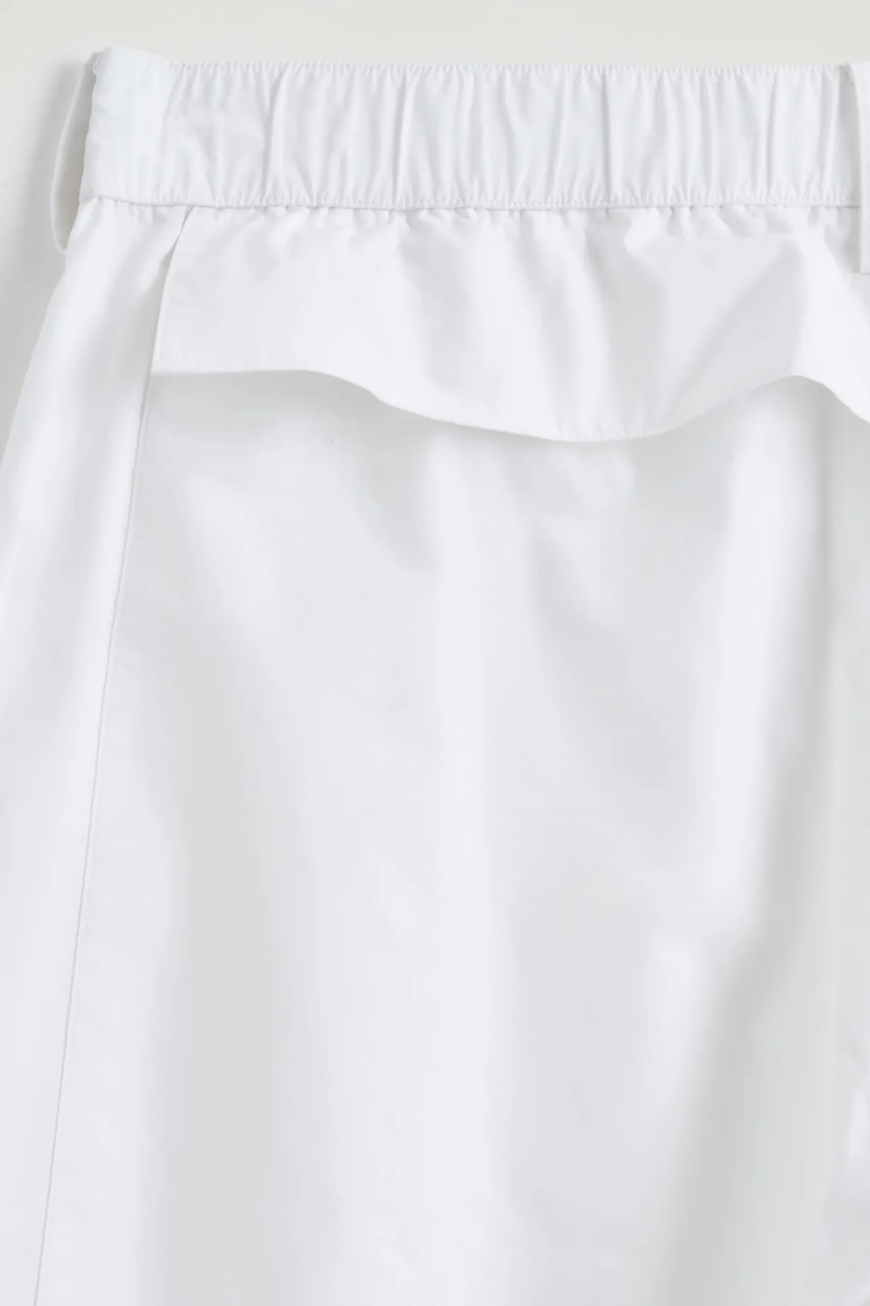 GATHERED PANELLED COTTON PANTS
