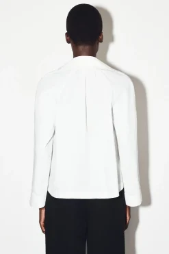 GATHERED PIMA COTTON SHIRT