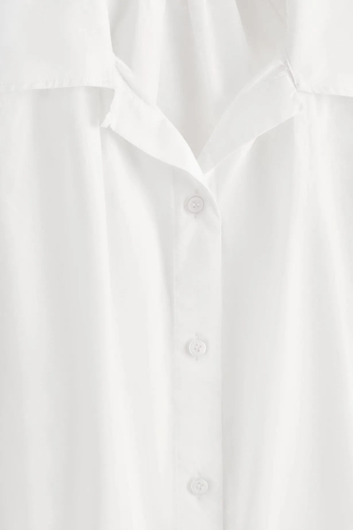 GATHERED PIMA COTTON SHIRT
