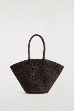 HAND-WOVEN MARKET TOTE - STRAW