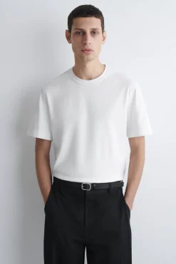 INTERLOCK COTTON CREW-NECK T-SHIRT