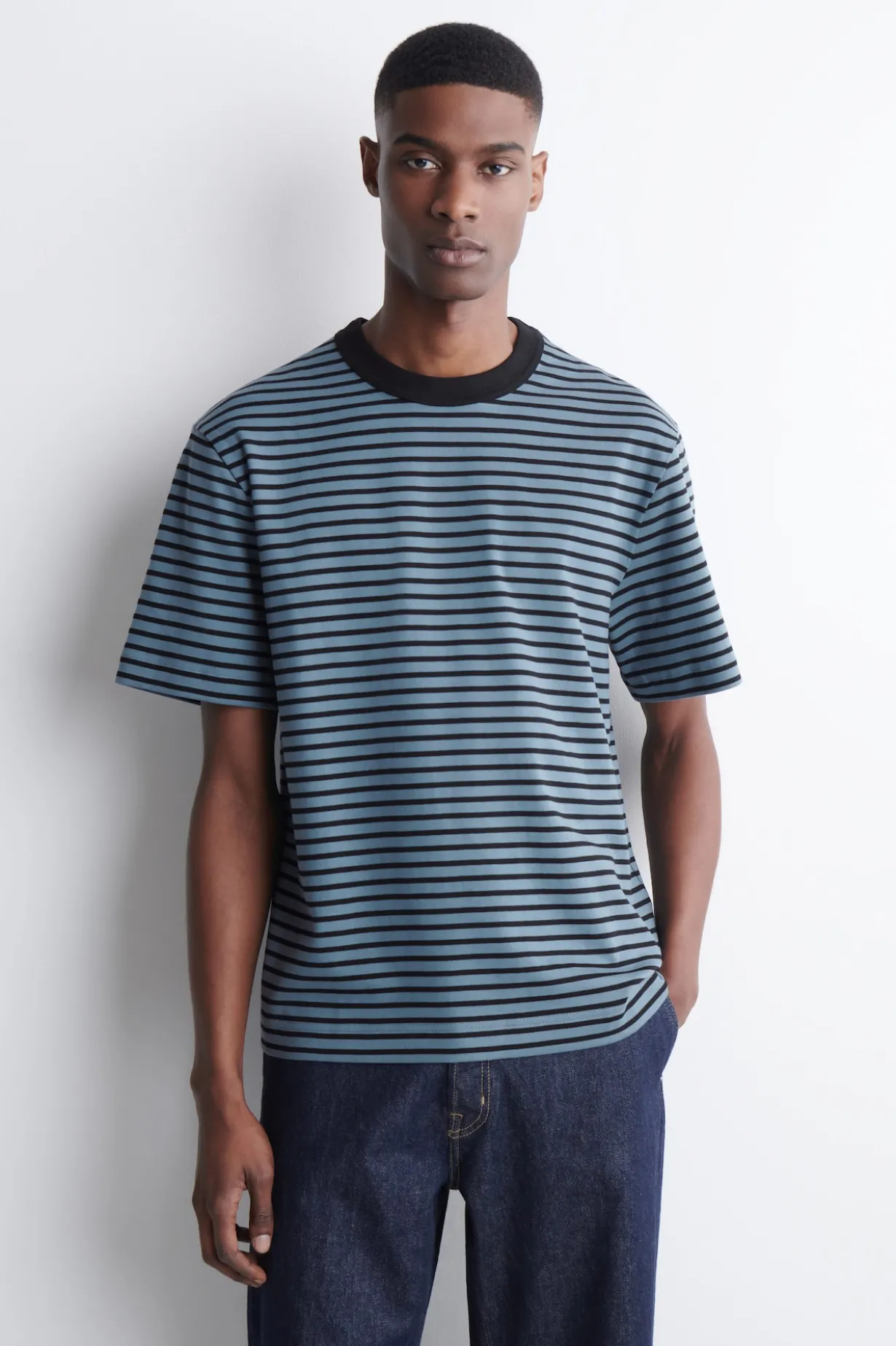 INTERLOCK COTTON CREW-NECK T-SHIRT