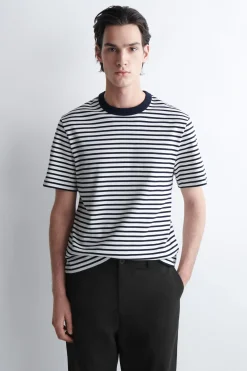 INTERLOCK COTTON CREW-NECK T-SHIRT