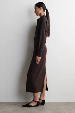 JERSEY MIDI PENCIL SKIRT