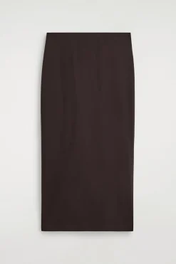 JERSEY MIDI PENCIL SKIRT