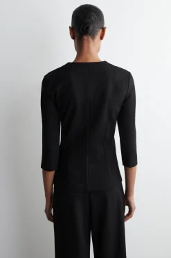 JERSEY V-NECK TOP