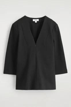 JERSEY V-NECK TOP