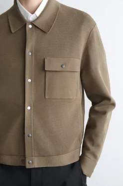 KNITTED COTTON JACKET