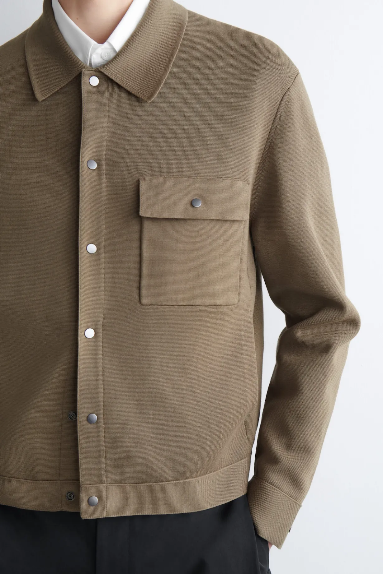 KNITTED COTTON JACKET