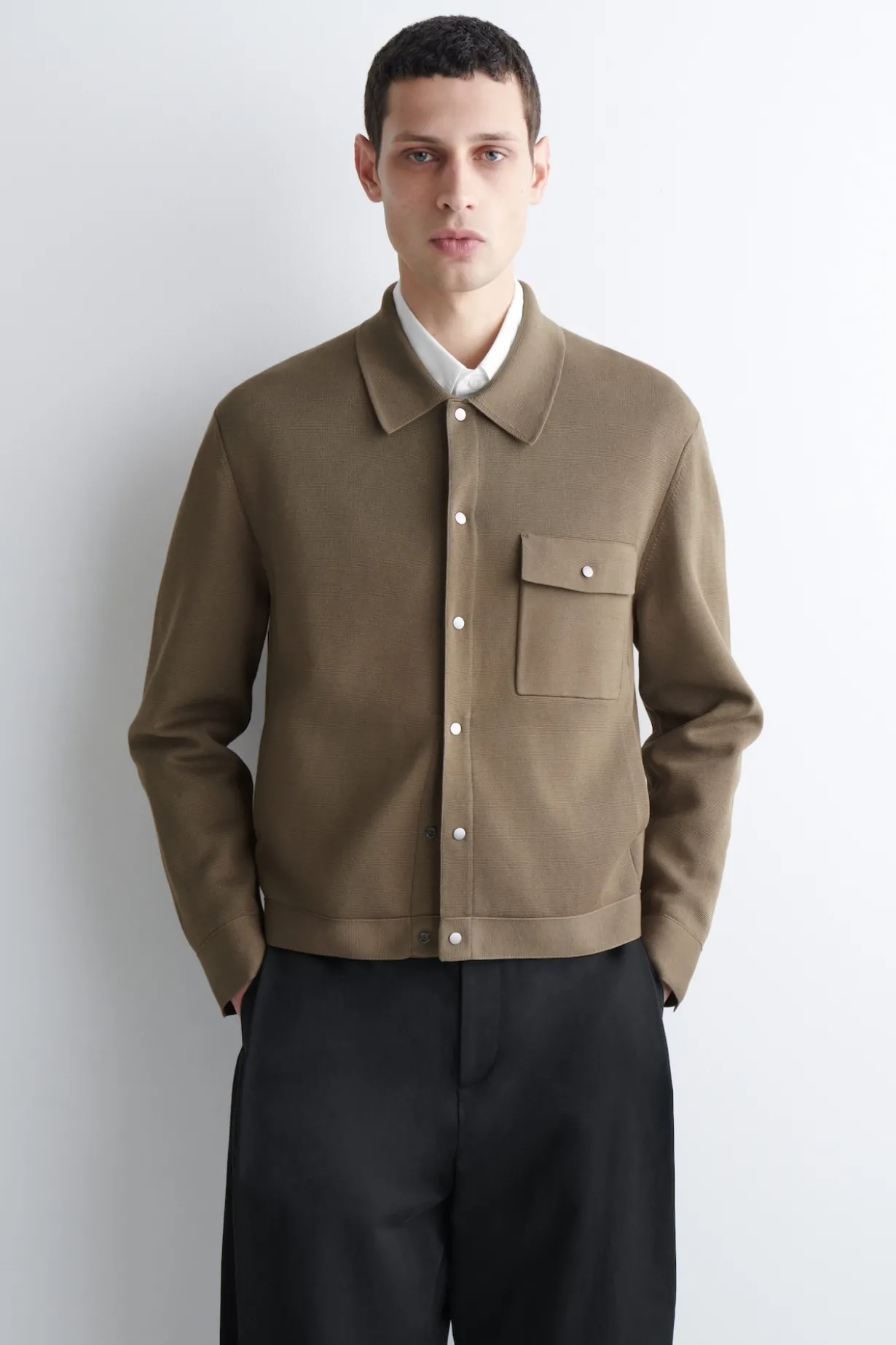 KNITTED COTTON JACKET