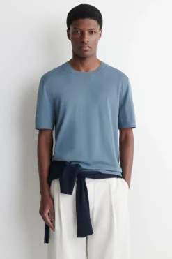 KNITTED COTTON T-SHIRT