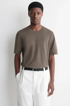 KNITTED COTTON T-SHIRT