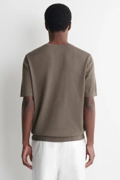 KNITTED COTTON T-SHIRT
