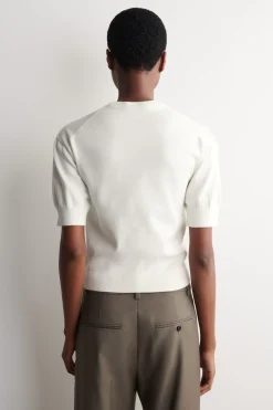 KNITTED COTTON T-SHIRT