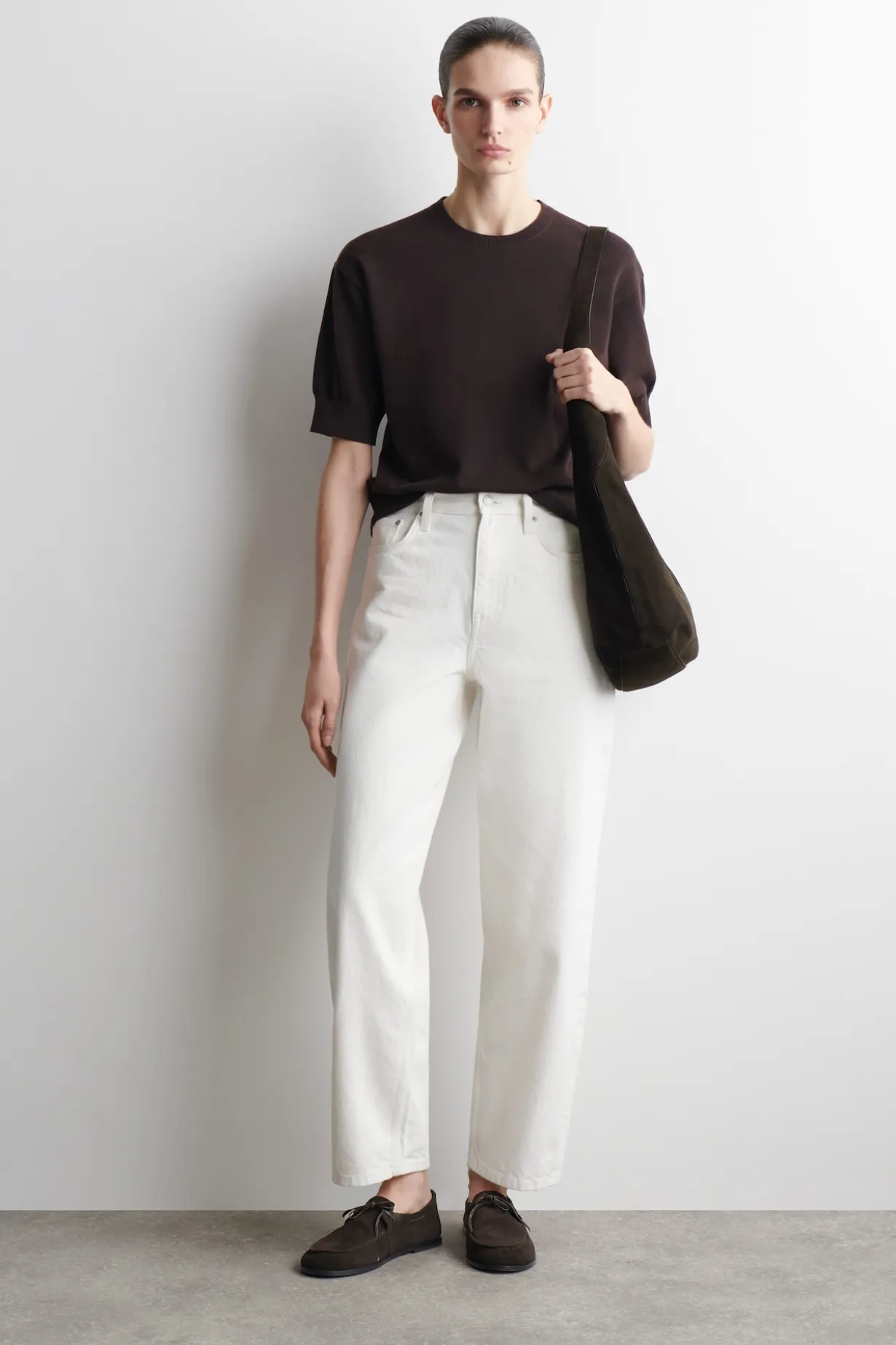 KNITTED COTTON T-SHIRT
