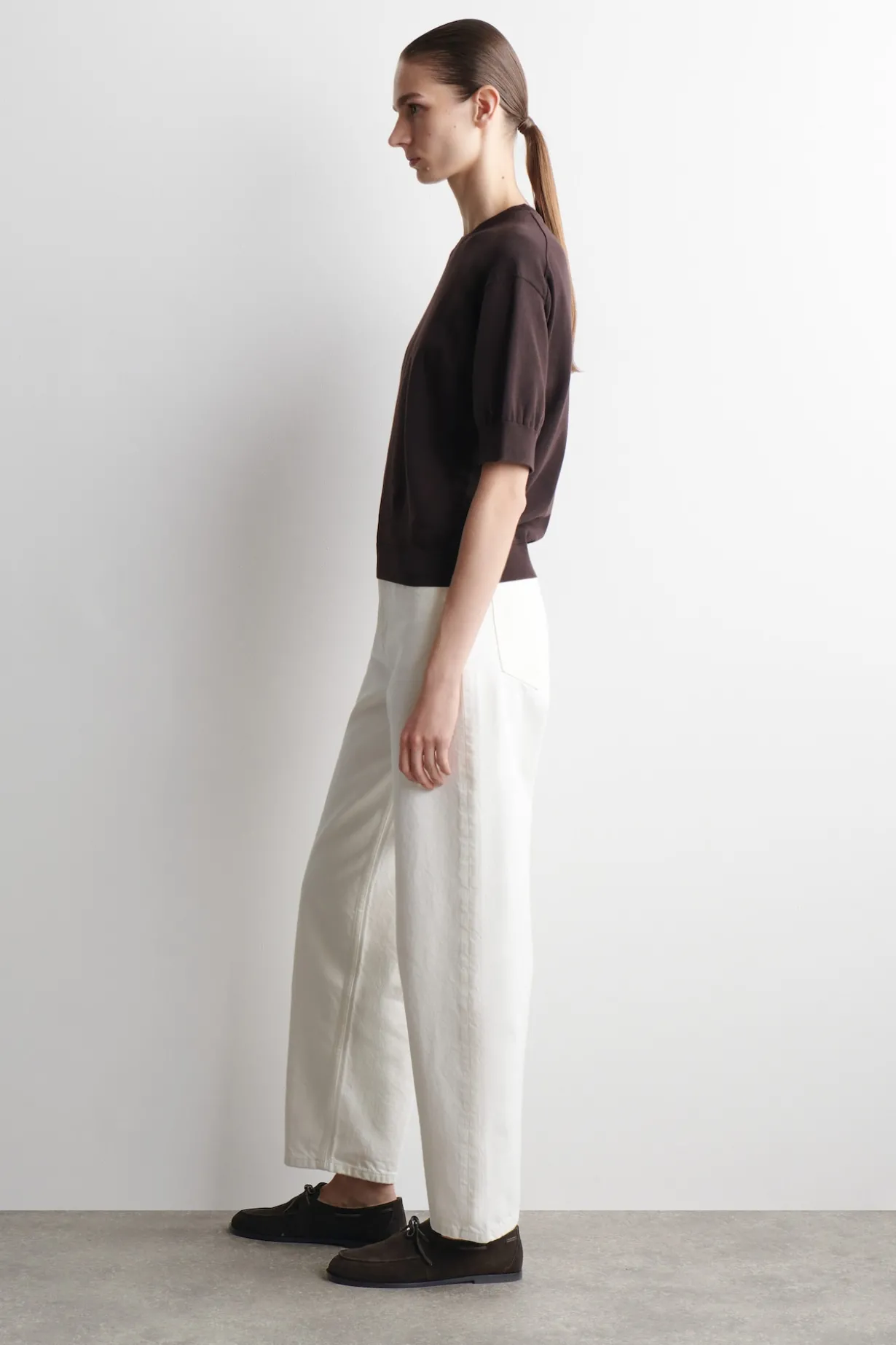 KNITTED COTTON T-SHIRT