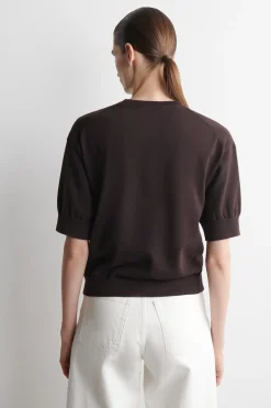 KNITTED COTTON T-SHIRT