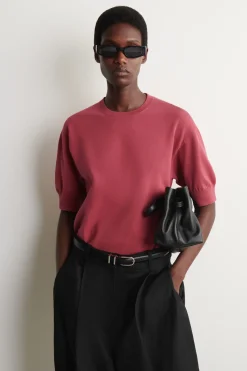 KNITTED COTTON T-SHIRT