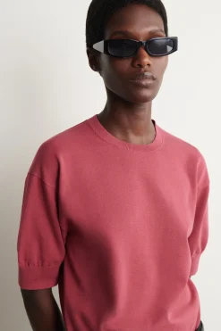 KNITTED COTTON T-SHIRT