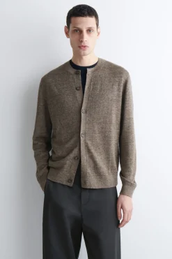 KNITTED LINEN CARDIGAN
