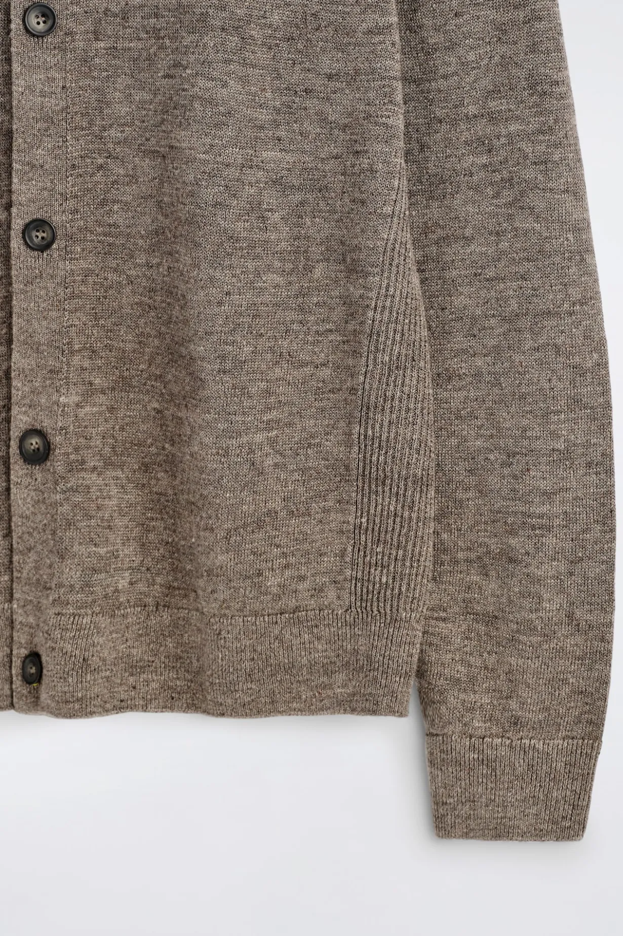 KNITTED LINEN CARDIGAN