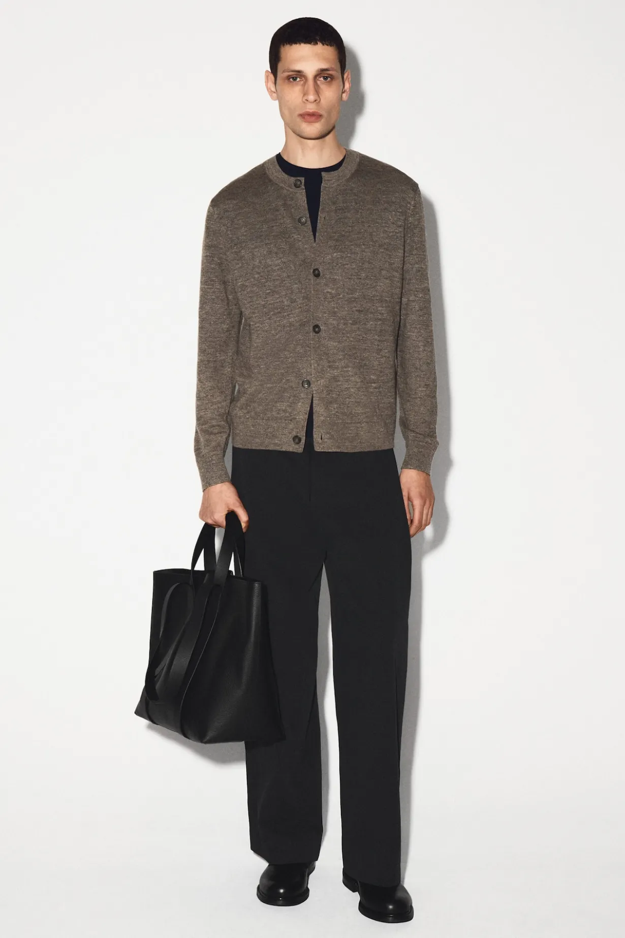 KNITTED LINEN CARDIGAN