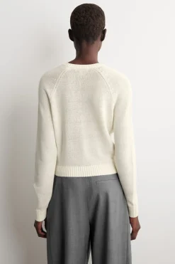 KNITTED LINEN CARDIGAN