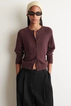 KNITTED LINEN CARDIGAN