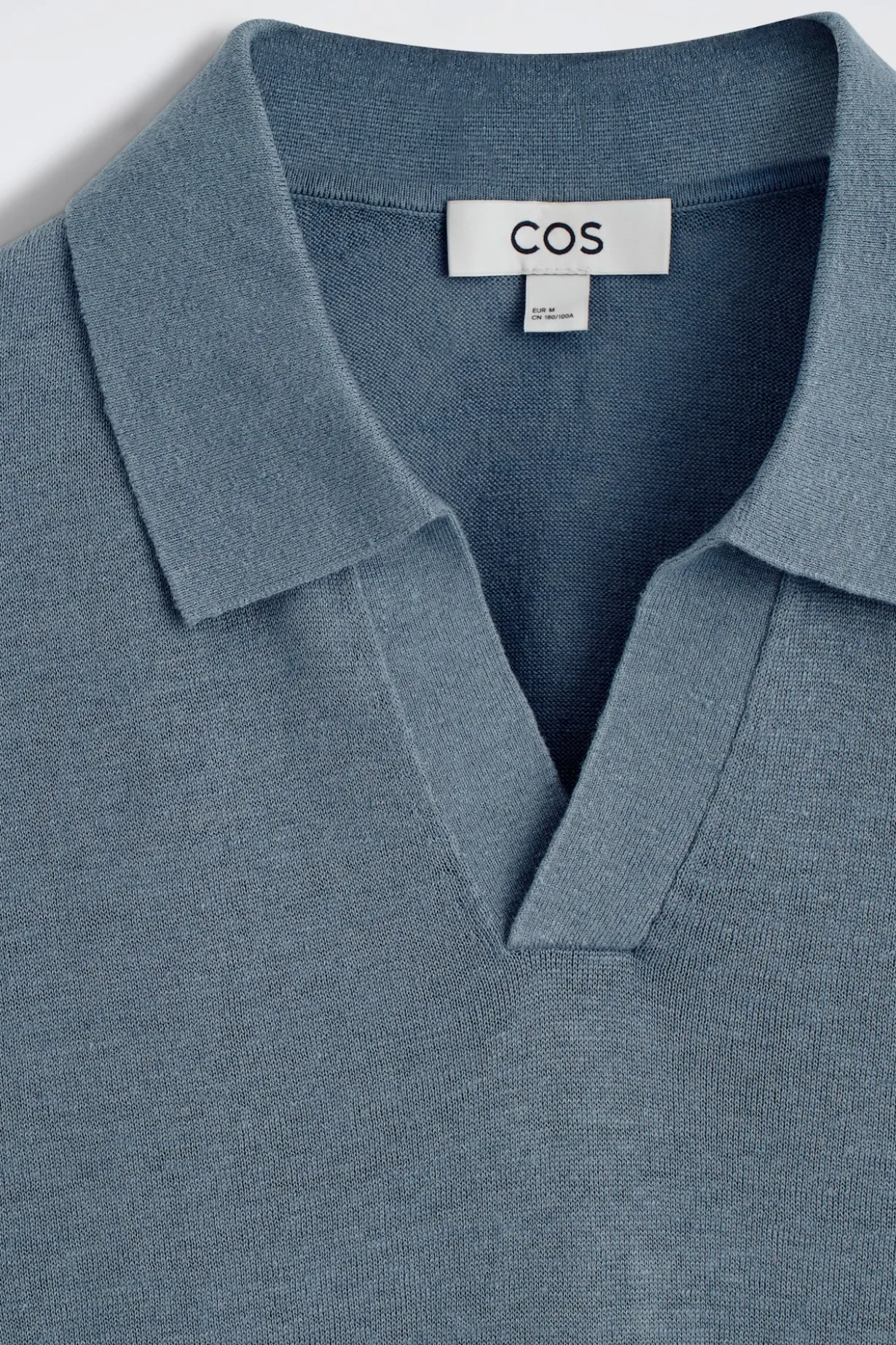 KNITTED LINEN POLO SHIRT