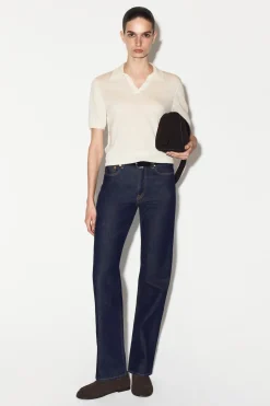 KNITTED LINEN-MERINO POLO SHIRT