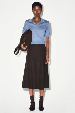 KNITTED LINEN-MERINO POLO SHIRT