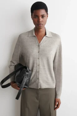 KNITTED LINEN-MERINO SHIRT