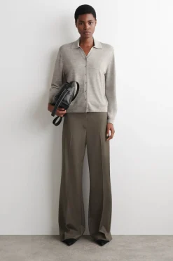 KNITTED LINEN-MERINO SHIRT